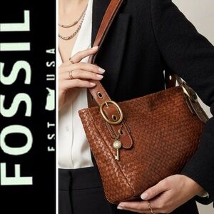 Fossil Leather Satchel Bag